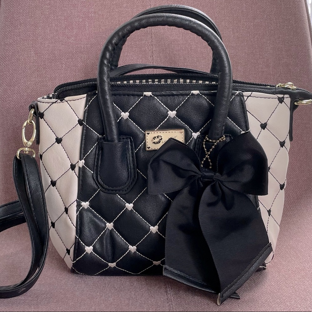 Betsy Johnson Luv Betsey Mini Quilted Vegan Bag